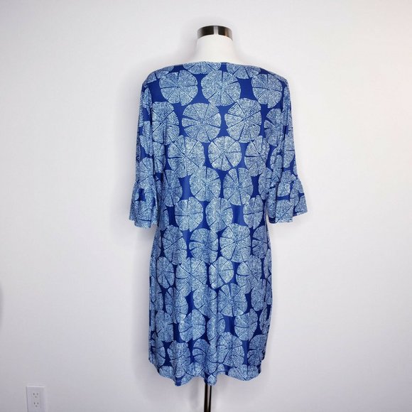 PALM BEACH Blue Sand Dollar UV 50 Shift Dress - Picture 9 of 11